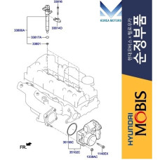 mobis injector for engines d4he d6ja hyundai kia 2018-23